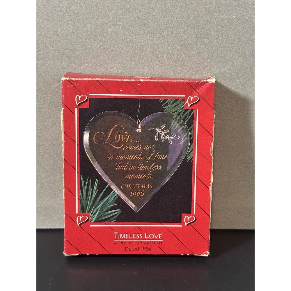 1986 Hallmark Keepsake Christmas Acrylic Ornament 